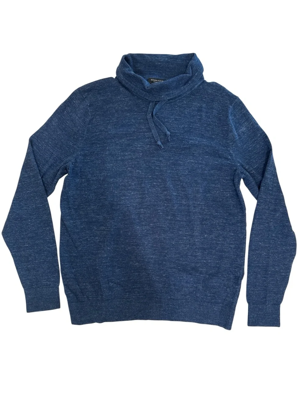 Banana Republic Organic Cotton Heathered Blue Turtleneck Sweater-Men’s Size L